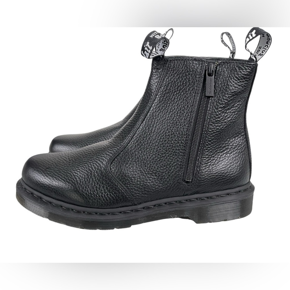 DR. MARTENS 2976 NAPPA LEATHER CHELSEA BOOTS Black Size 8